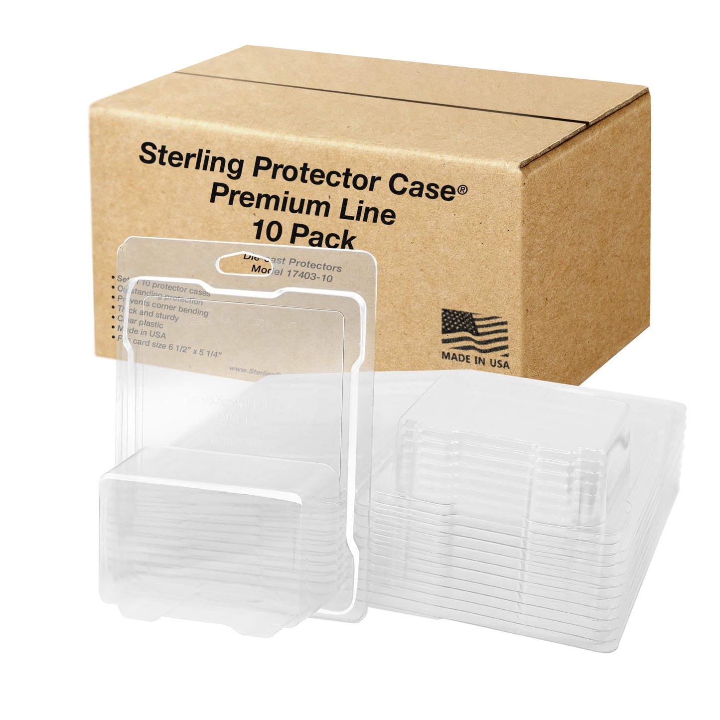 Sterling Protector Case Premium Line 모델 17403 카드 크기 6.5" x 5.25"에 맞습니다.