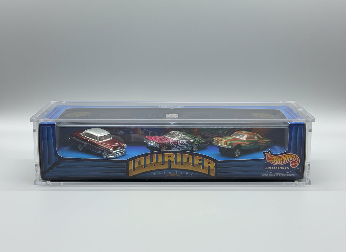 Hot Wheels Lowrider Magazine Diorama Set Acrylic Display