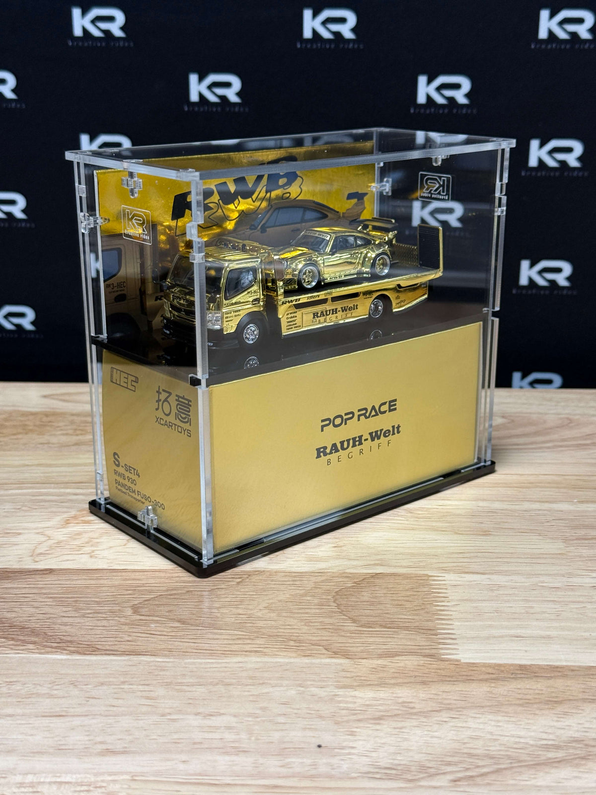 POP RACE - Transport Hauler 2-Tier Acrylic Display Case