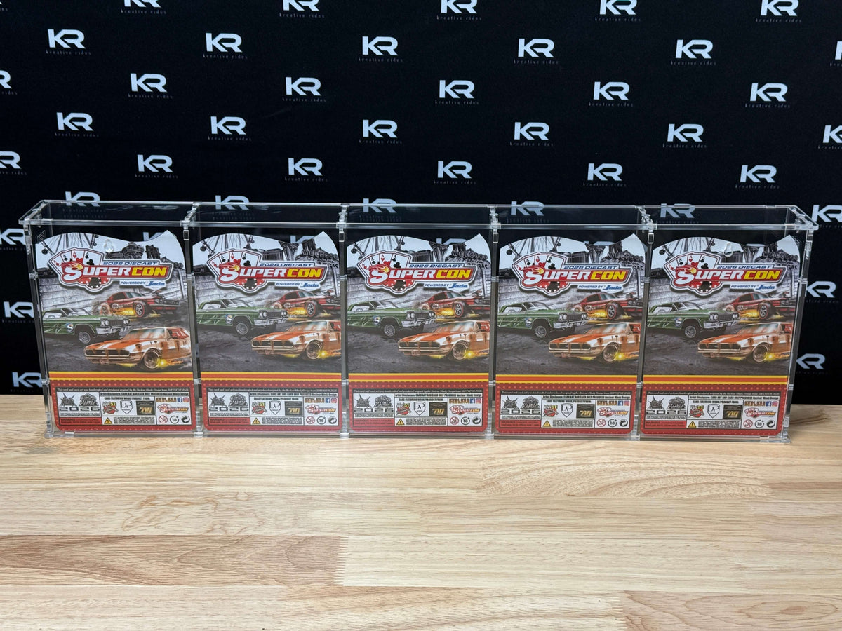 5 Pack Acrylic Display Case for Hot Wheels Mainline | RLC