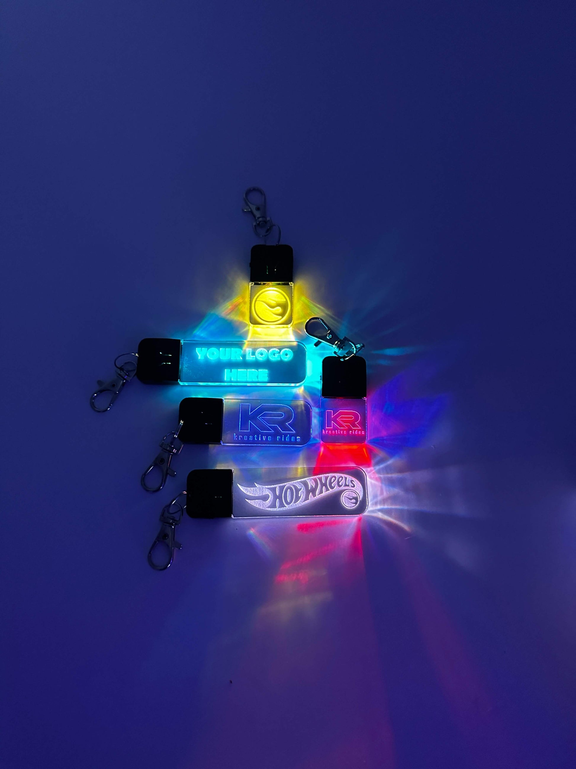 Personalized RGB LED Keychain