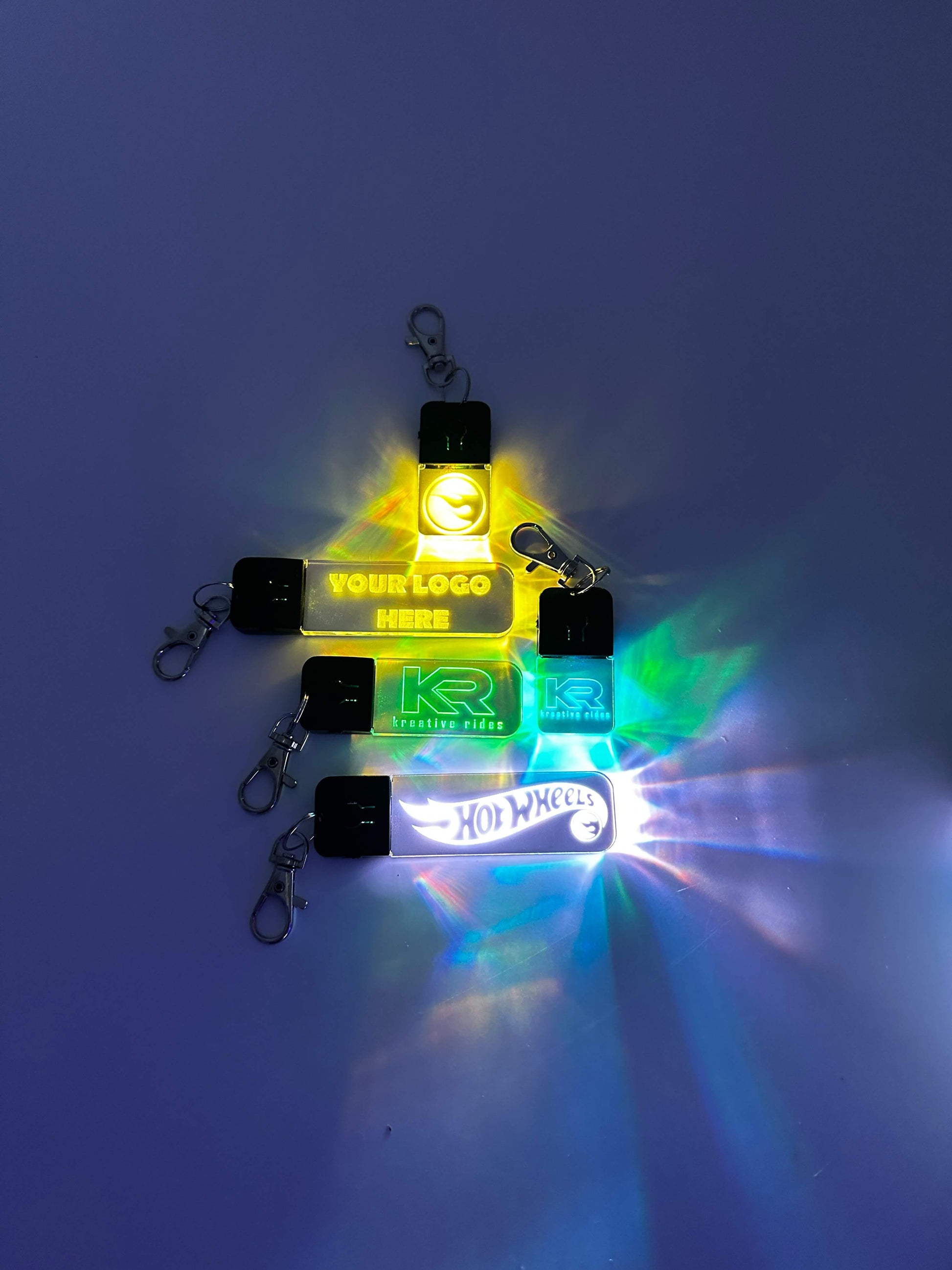 Personalized RGB LED Keychain