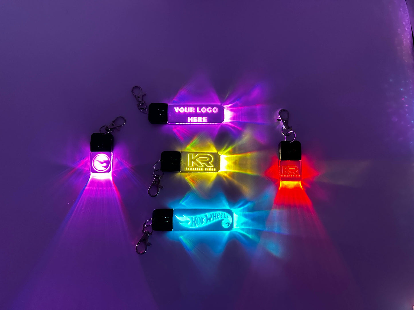Personalized RGB LED Keychain