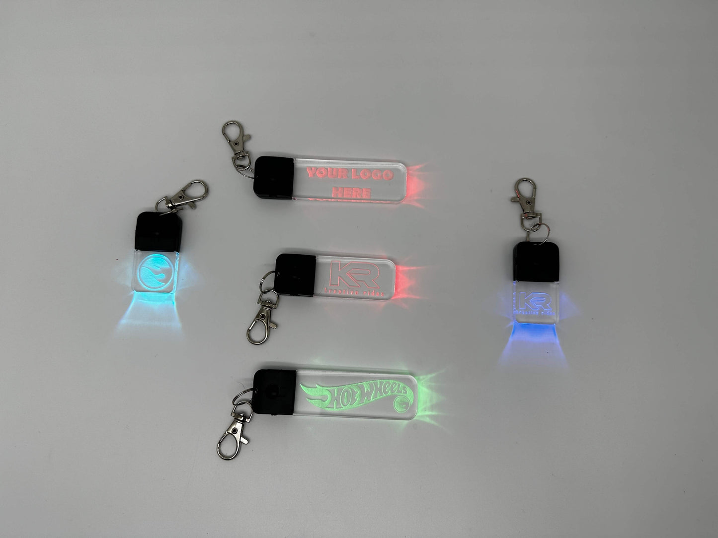 Personalized RGB LED Keychain