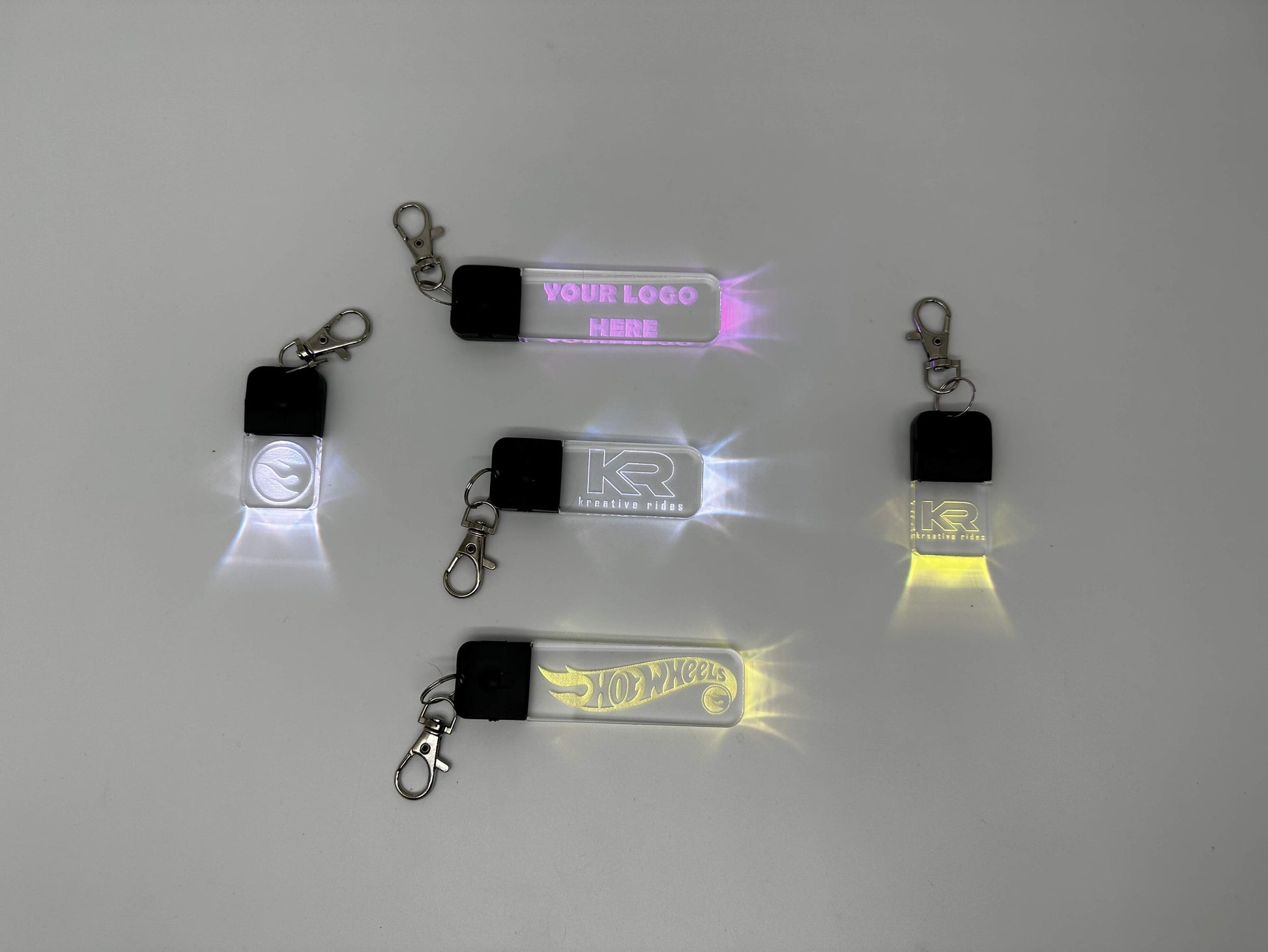 Personalized RGB LED Keychain