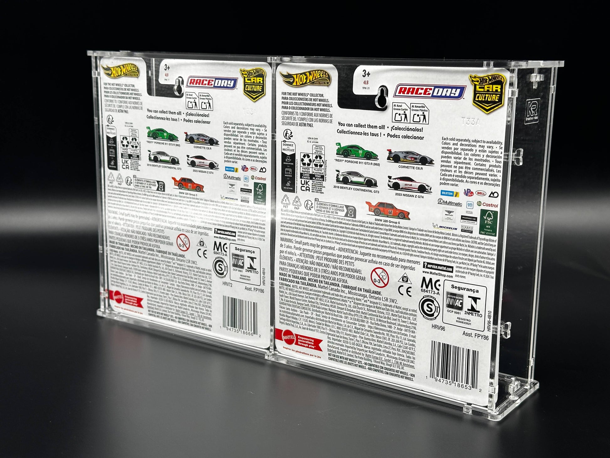 Hot Wheels Dual Premium Acrylic Display