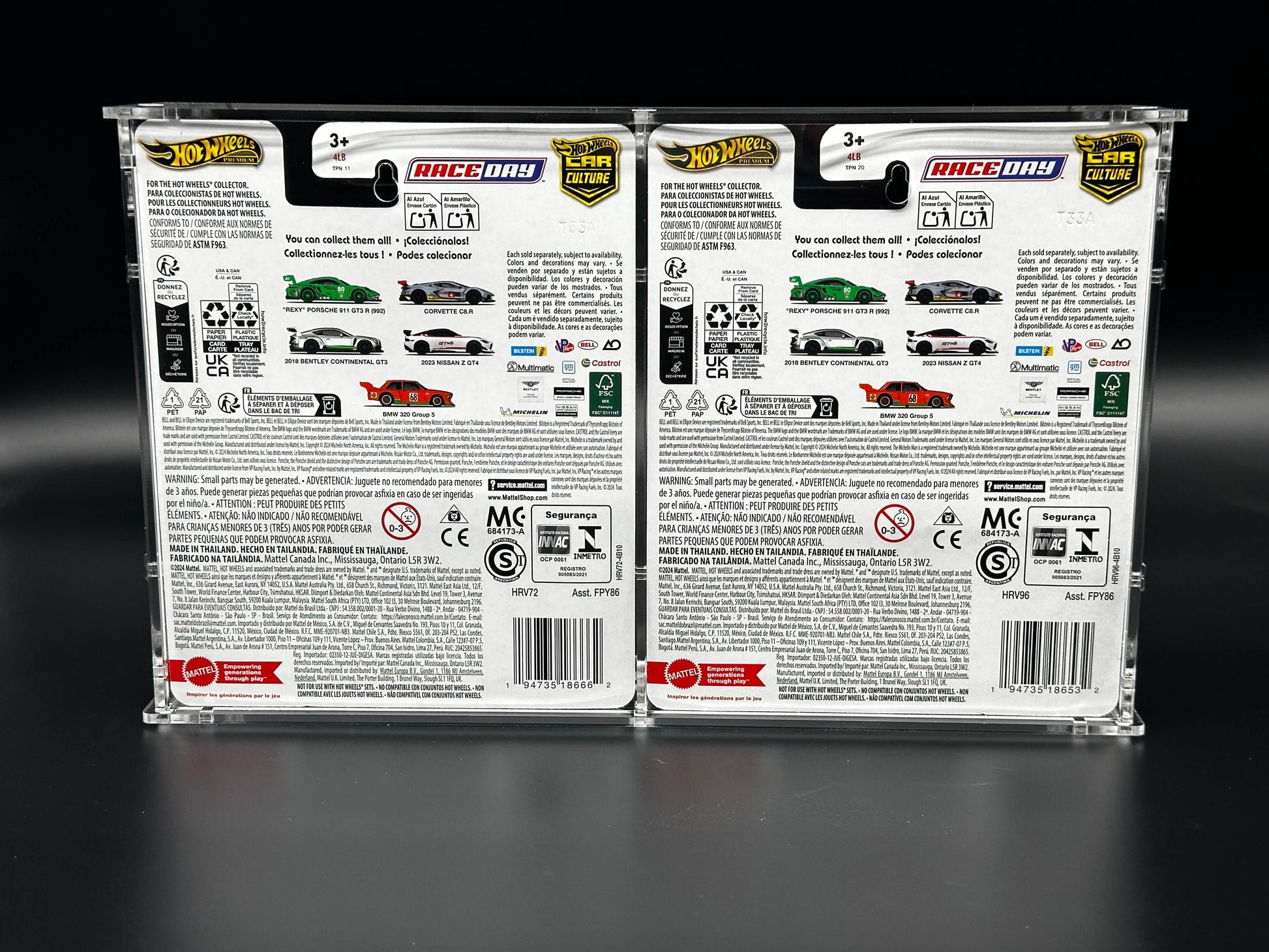 Hot Wheels Dual Premium Acrylic Display