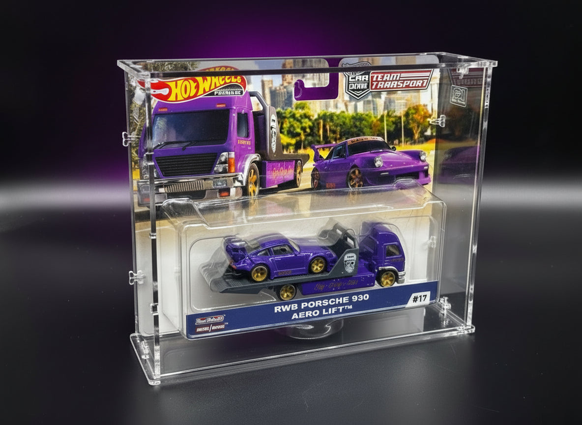 Hot Wheels Premium Team Transport Acrylic Display