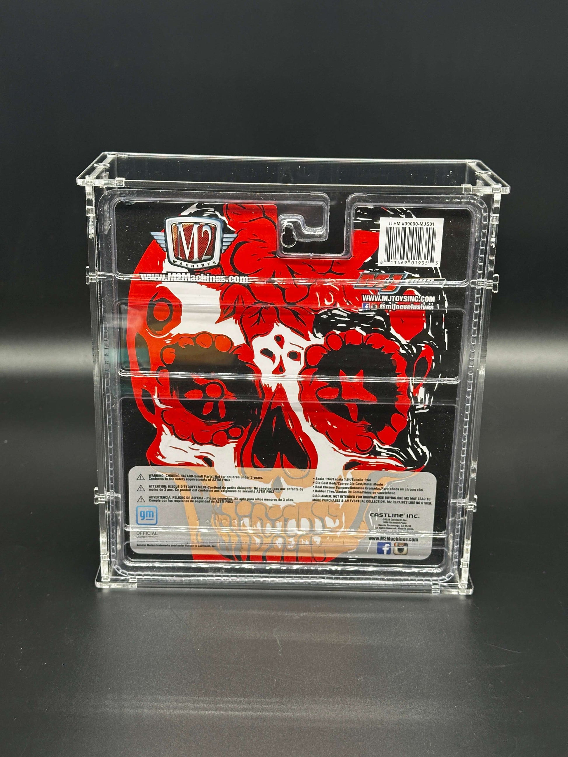 M2 Machines Wide Card Blister Pack Acrylic Display Case