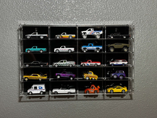 THE TWENTY PACK - Acrylic display case with 1:64 scale model cars