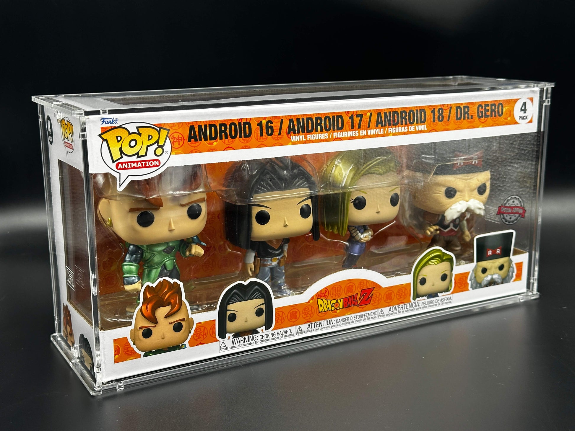 Funko Pop 4 Pack - Stackable/Wall Mountable Acrylic Display Case