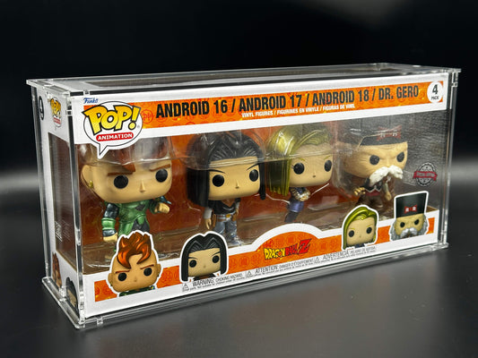 Funko Pop 4 Pack - Stackable/Wall Mountable Acrylic Display Case