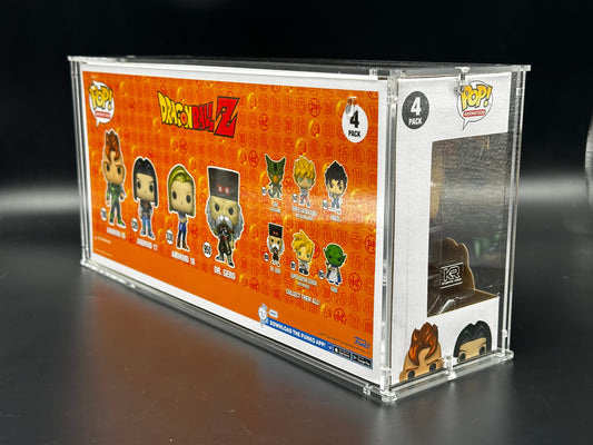 Funko Pop 4 Pack - Stackable/Wall Mountable Acrylic Display Case