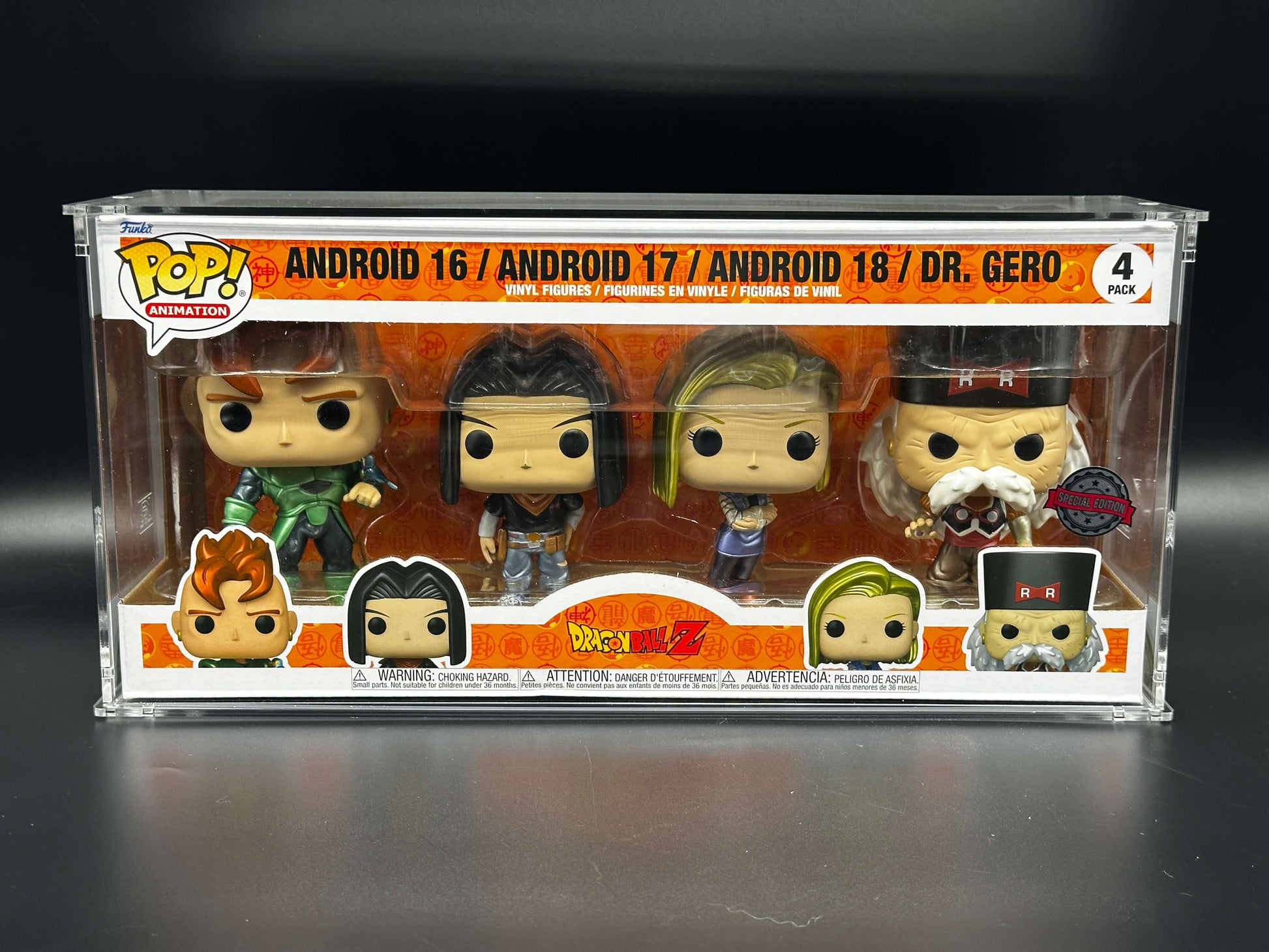 Funko Pop 4 Pack - Stackable/Wall Mountable Acrylic Display Case