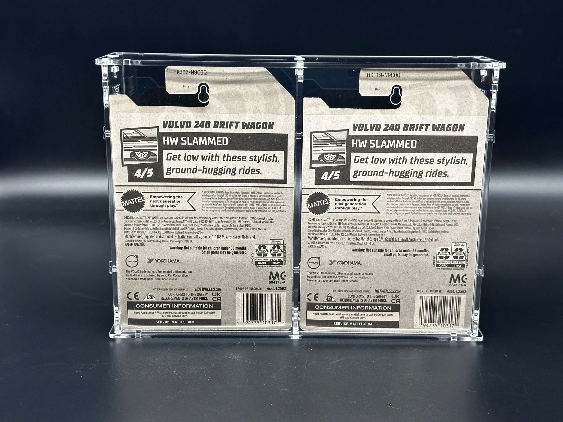 Dual Hot Wheels Mainline/RLC Acrylic Display