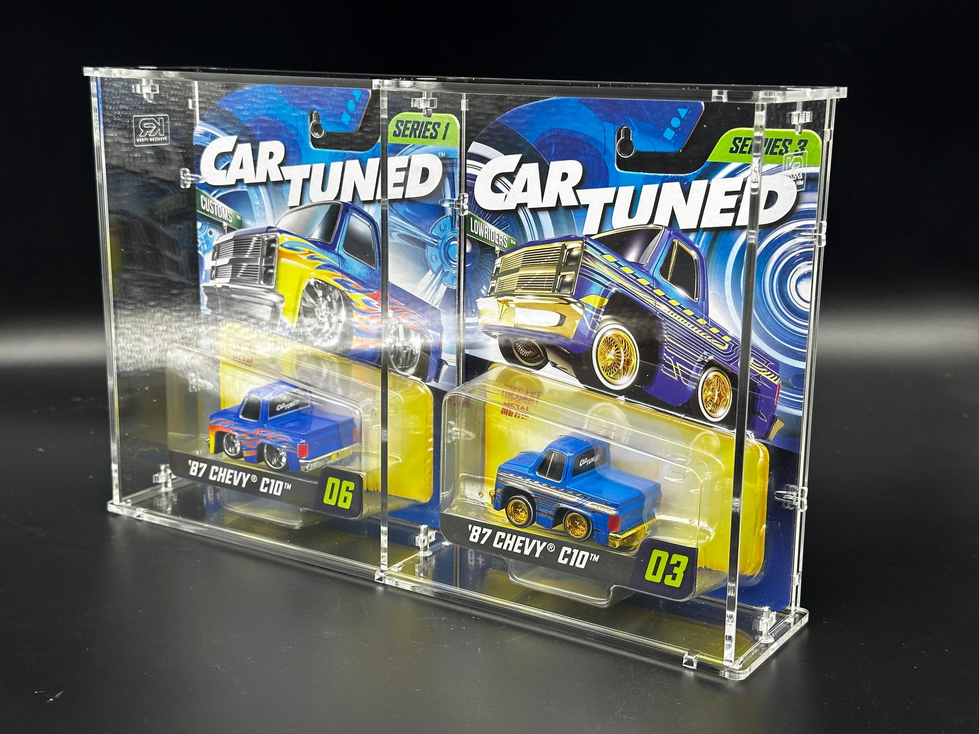 Dual Car Tuned Acrylic Display