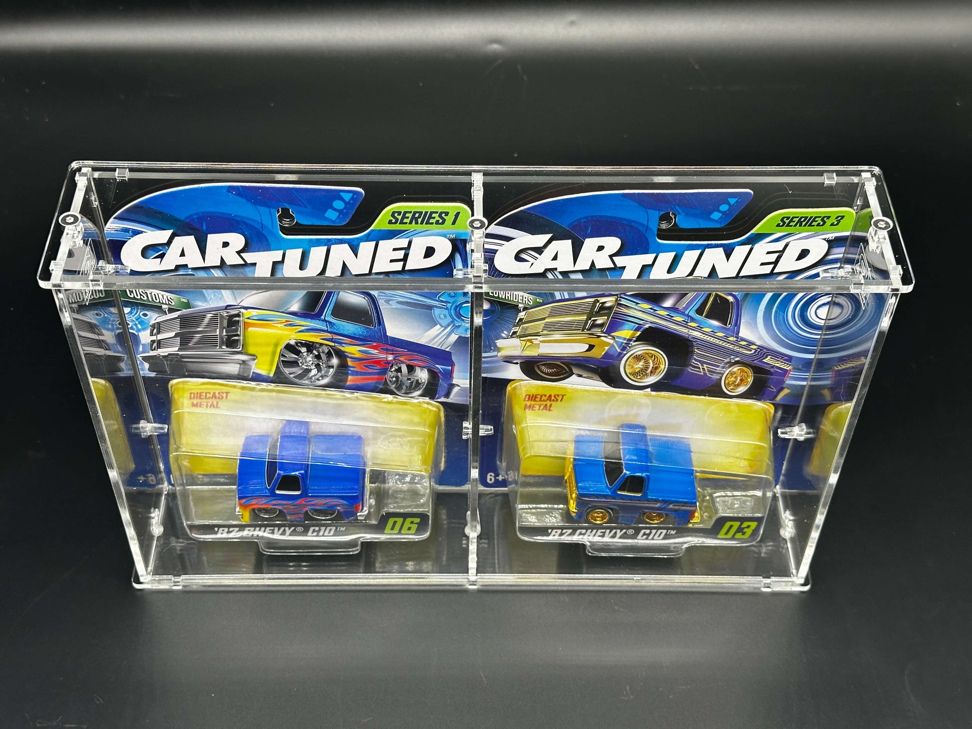 Dual Car Tuned Acrylic Display