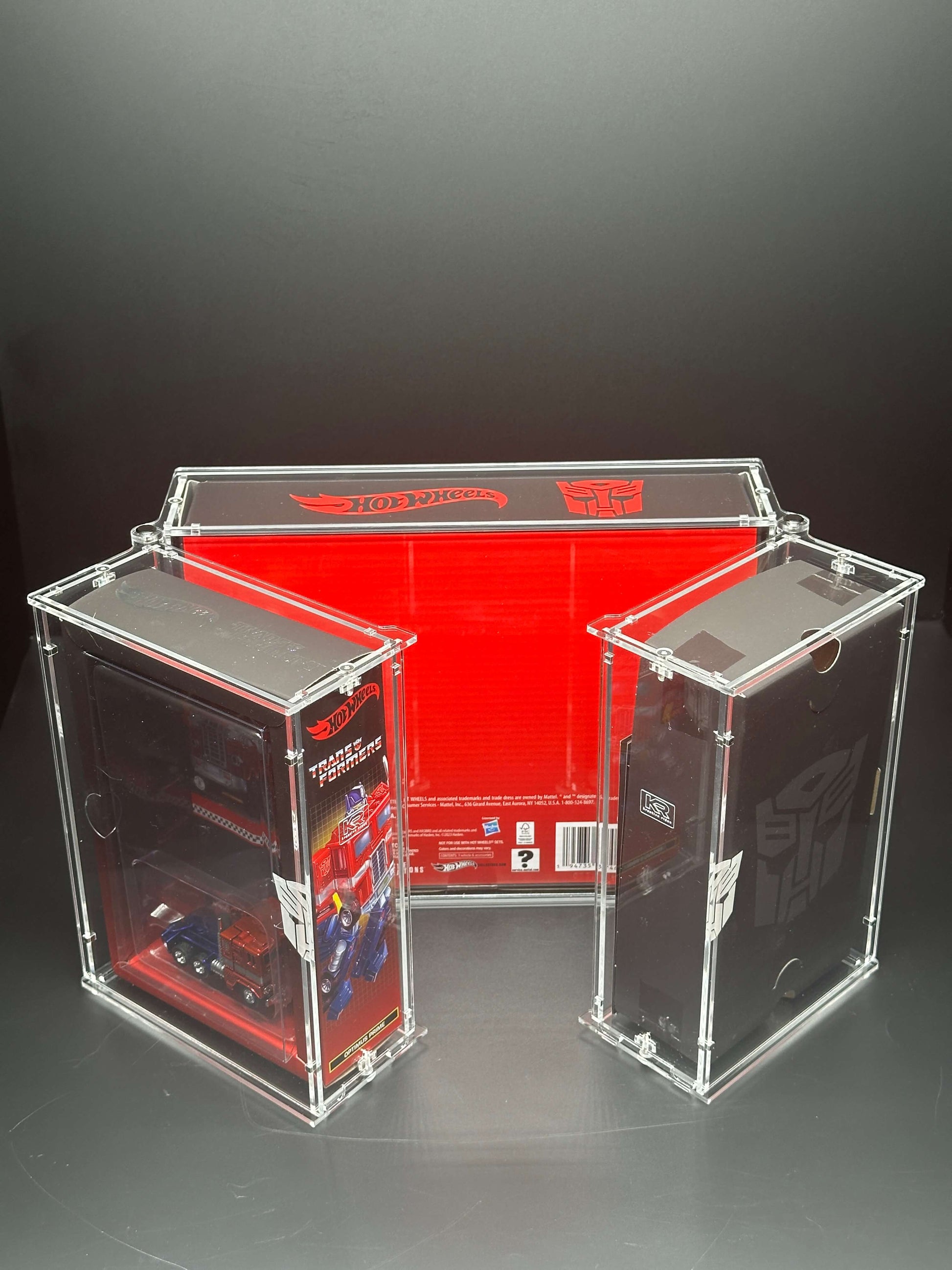 Hot Wheels Transformers RLC Optimus Prime Folding Acrylic Display