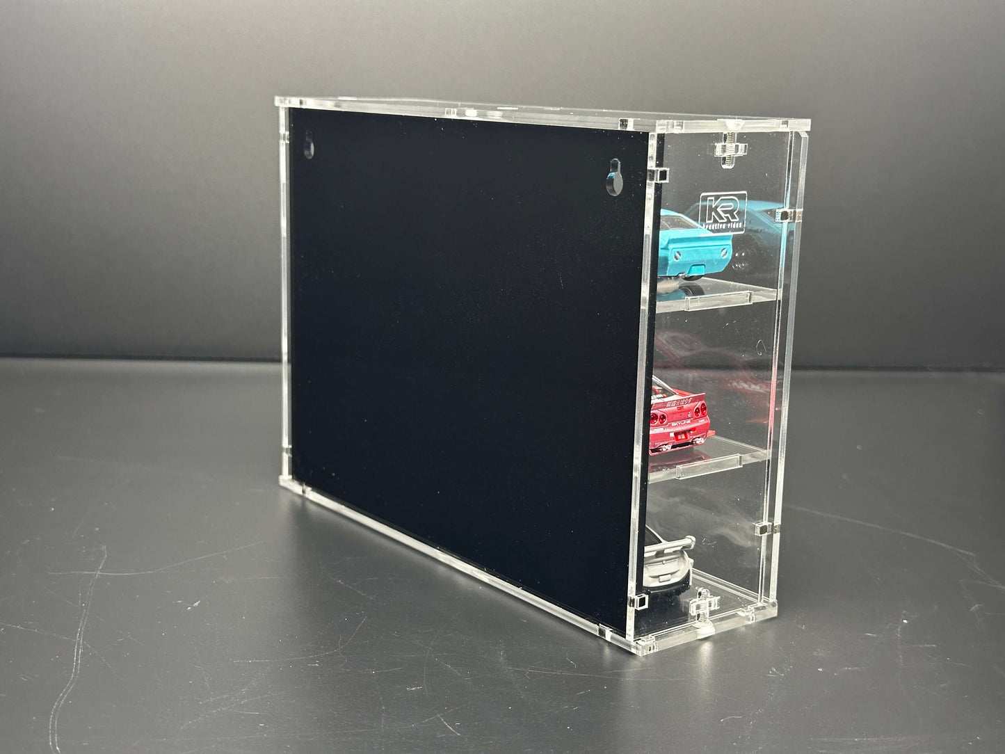 THE SIX PACK acrylic wall display case with 1:64 scale model cars