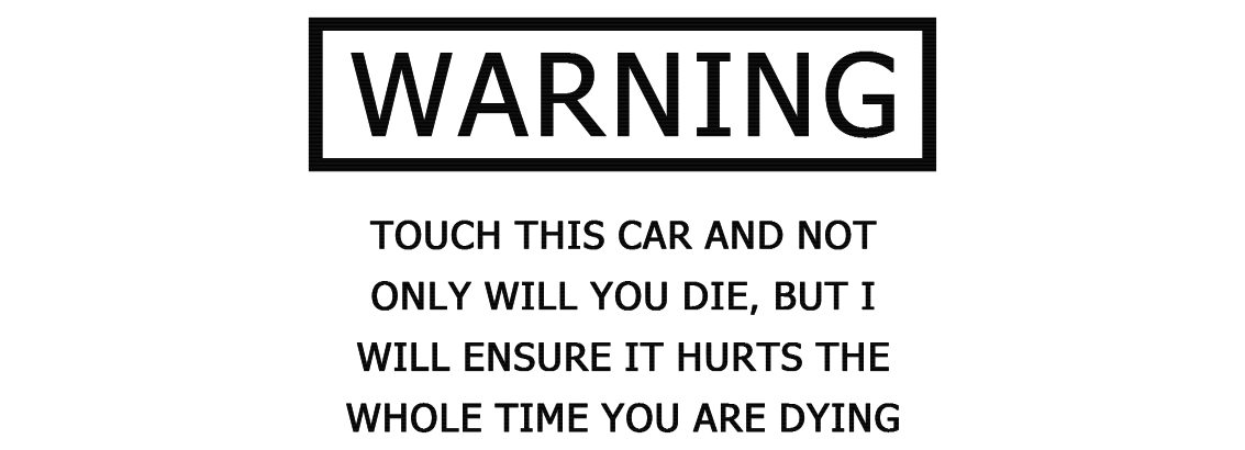 Warning Slogan