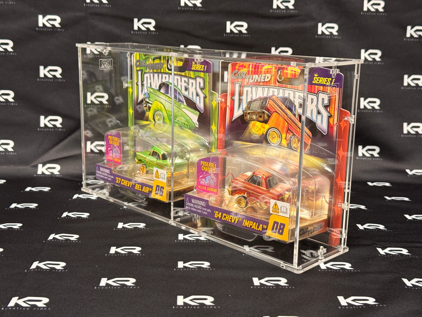 Dual Car Tuned Double/Lowrider/Rig Acrylic Display