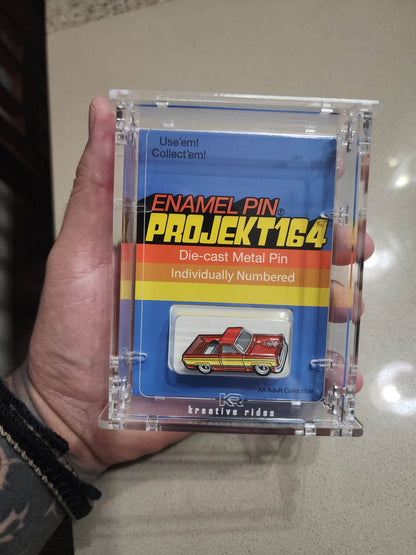 Hot Wheels Enamel Metal Pin Acrylic Display