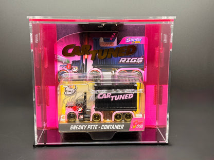 Expositor acrílico para tienda personalizada de coches tuneados