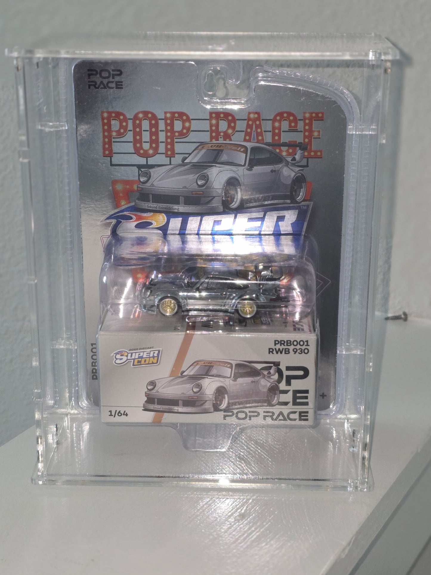 Blistered Pop Race Acrylic Display Case