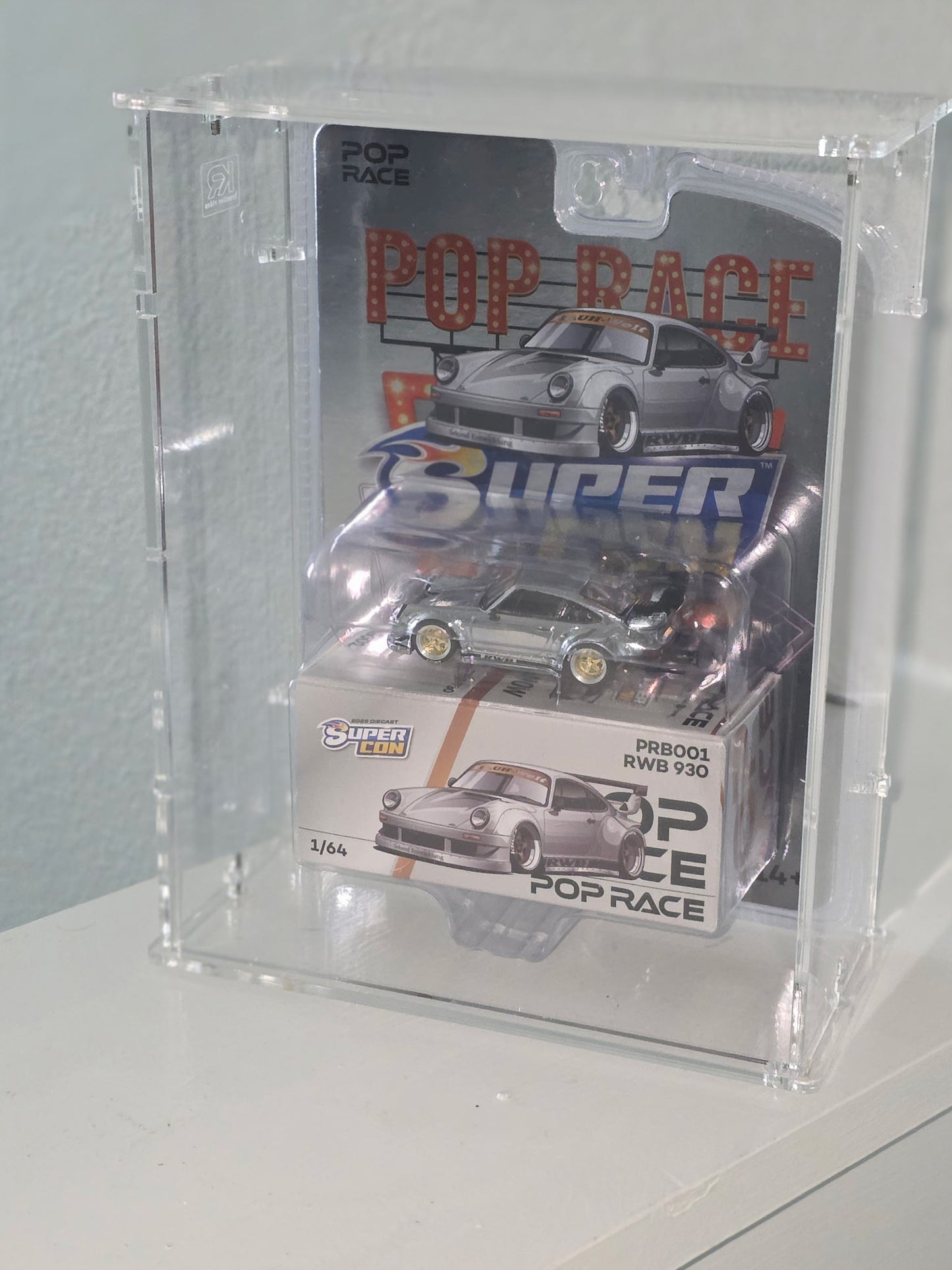 Blistered Pop Race Acrylic Display Case