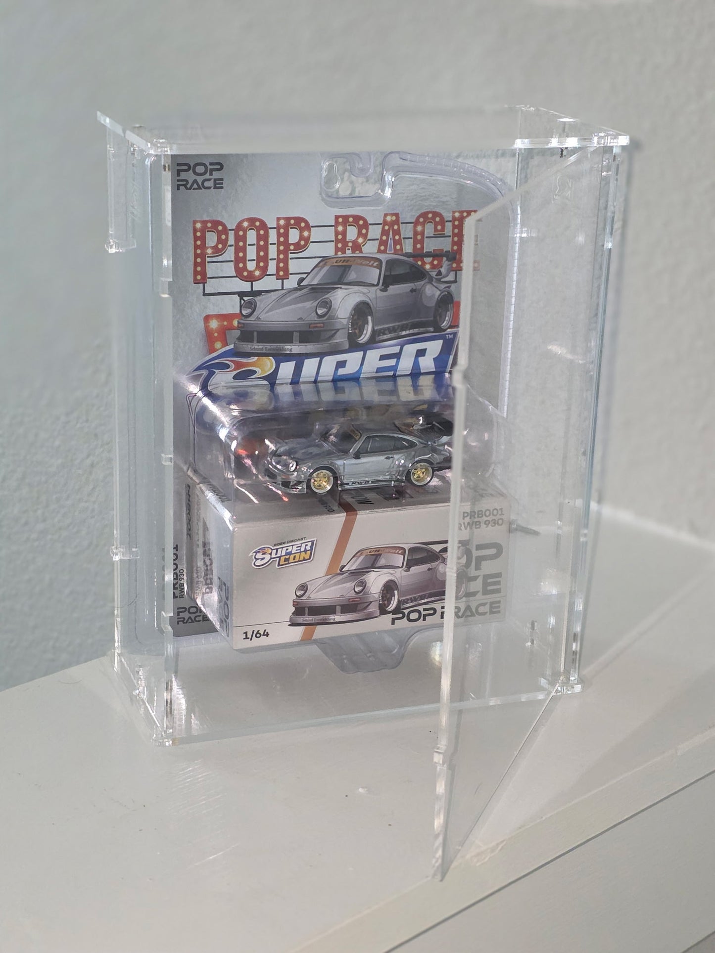 Blistered Pop Race Acrylic Display Case