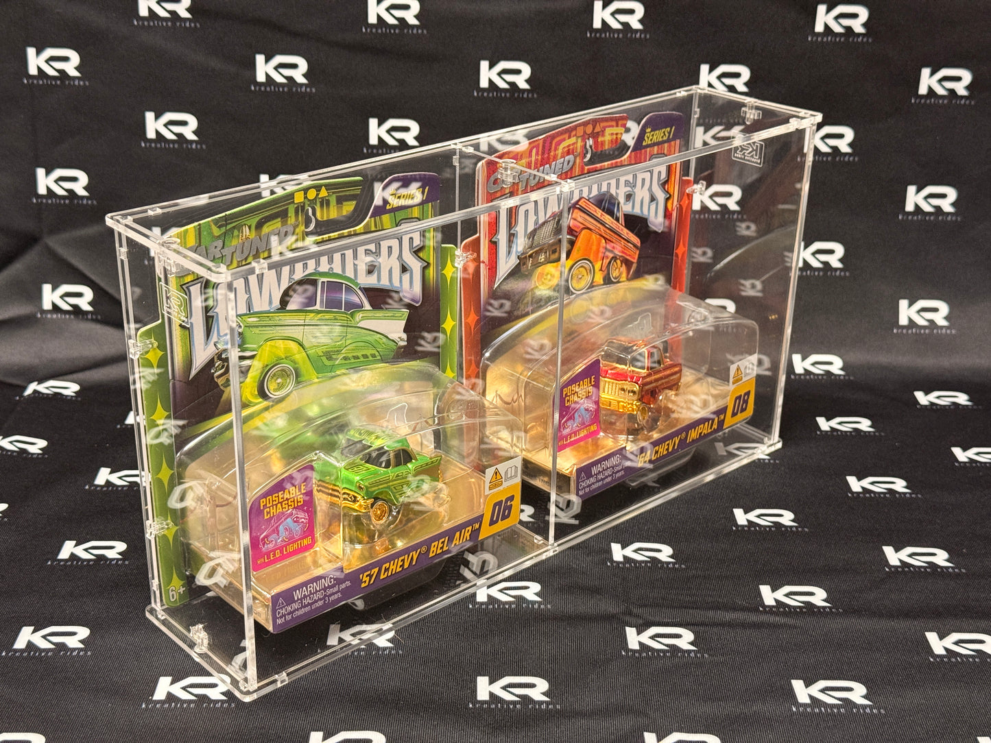 Dual Car Tuned Double/Lowrider/Rig Acrylic Display