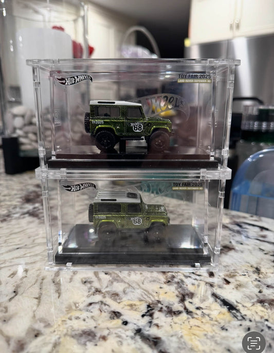 Hot Wheels Tall Toy Fair 1-Tier Diecast Acrylic Display *Stackable*