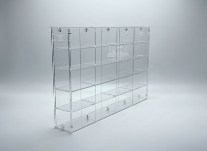THE TWENTY PACK - Acrylic display case with a clear background that holds up to 20 individual 1:64 scale model vehicles