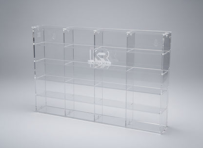 THE TWENTY PACK - Acrylic display case with a clear background that holds up to 20 individual 1:64 scale model vehicles