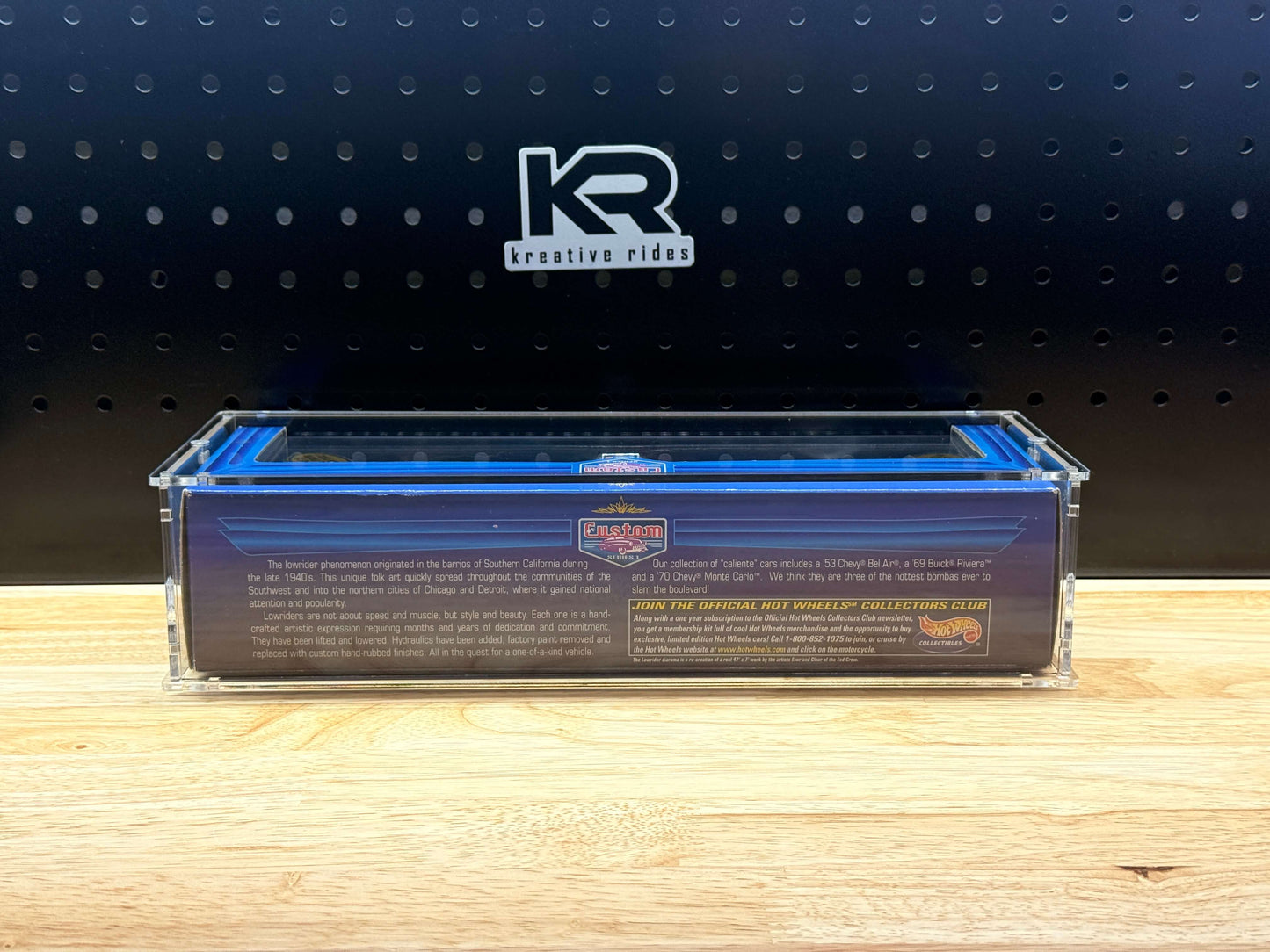Acrylic Display Case for Hot Wheels Lowrider Magazine Diorama Set