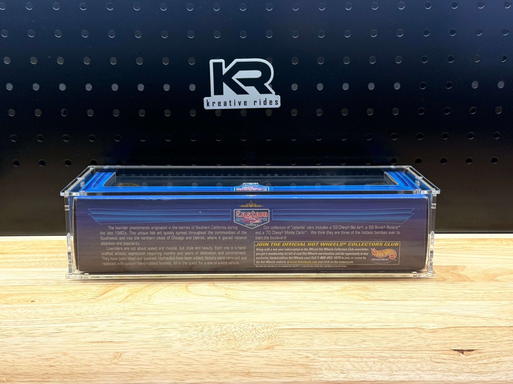 Acrylic Display Case for Hot Wheels Lowrider Magazine Diorama Set
