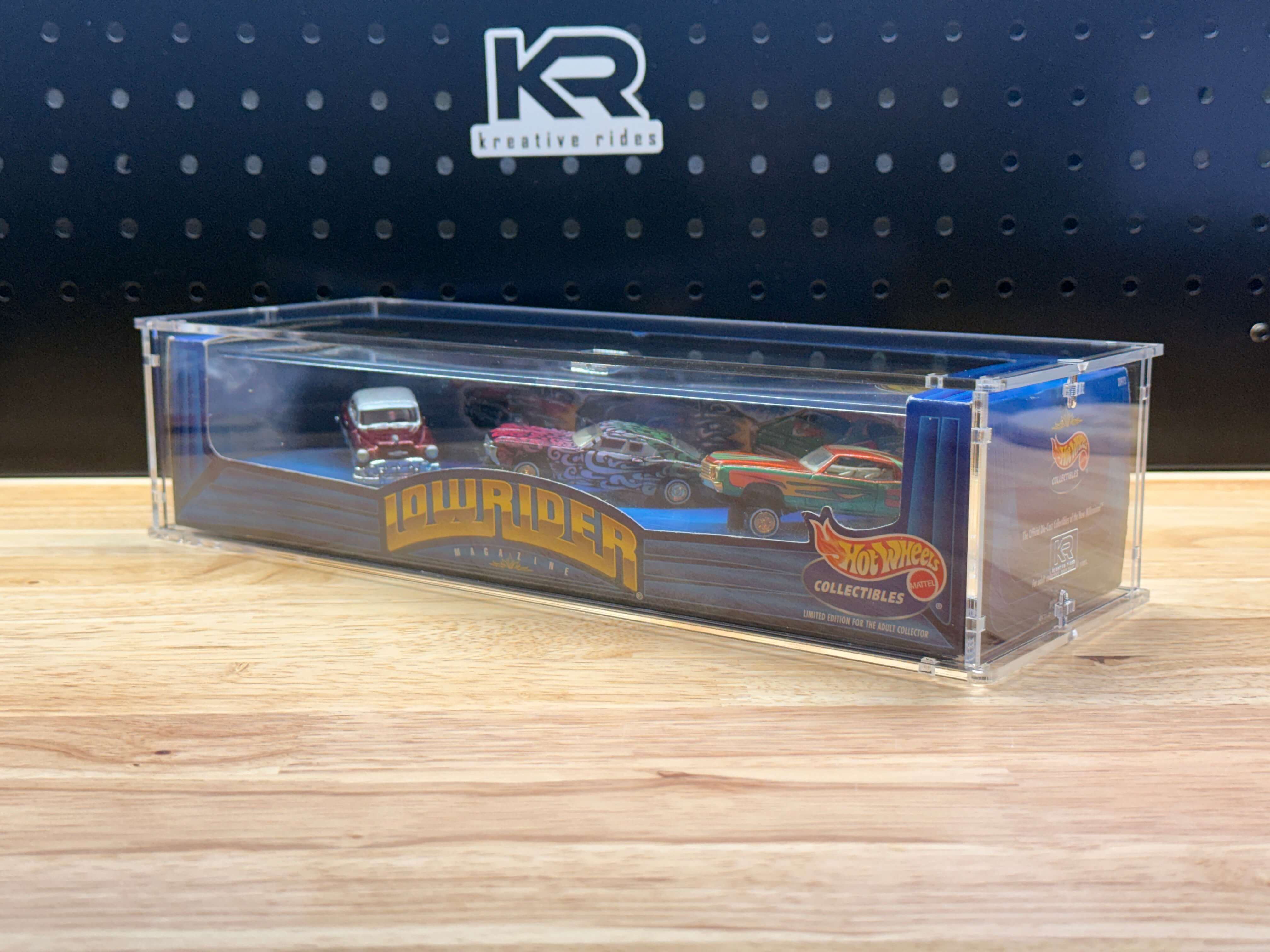 Hot Wheels Lowrider Magazine Diorama Set Acrylic Display