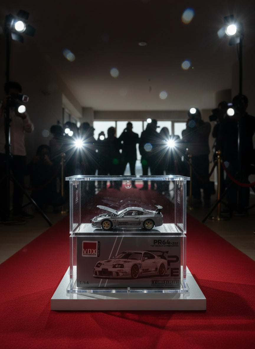 POP RACE - 2-Tier Acrylic Display Case