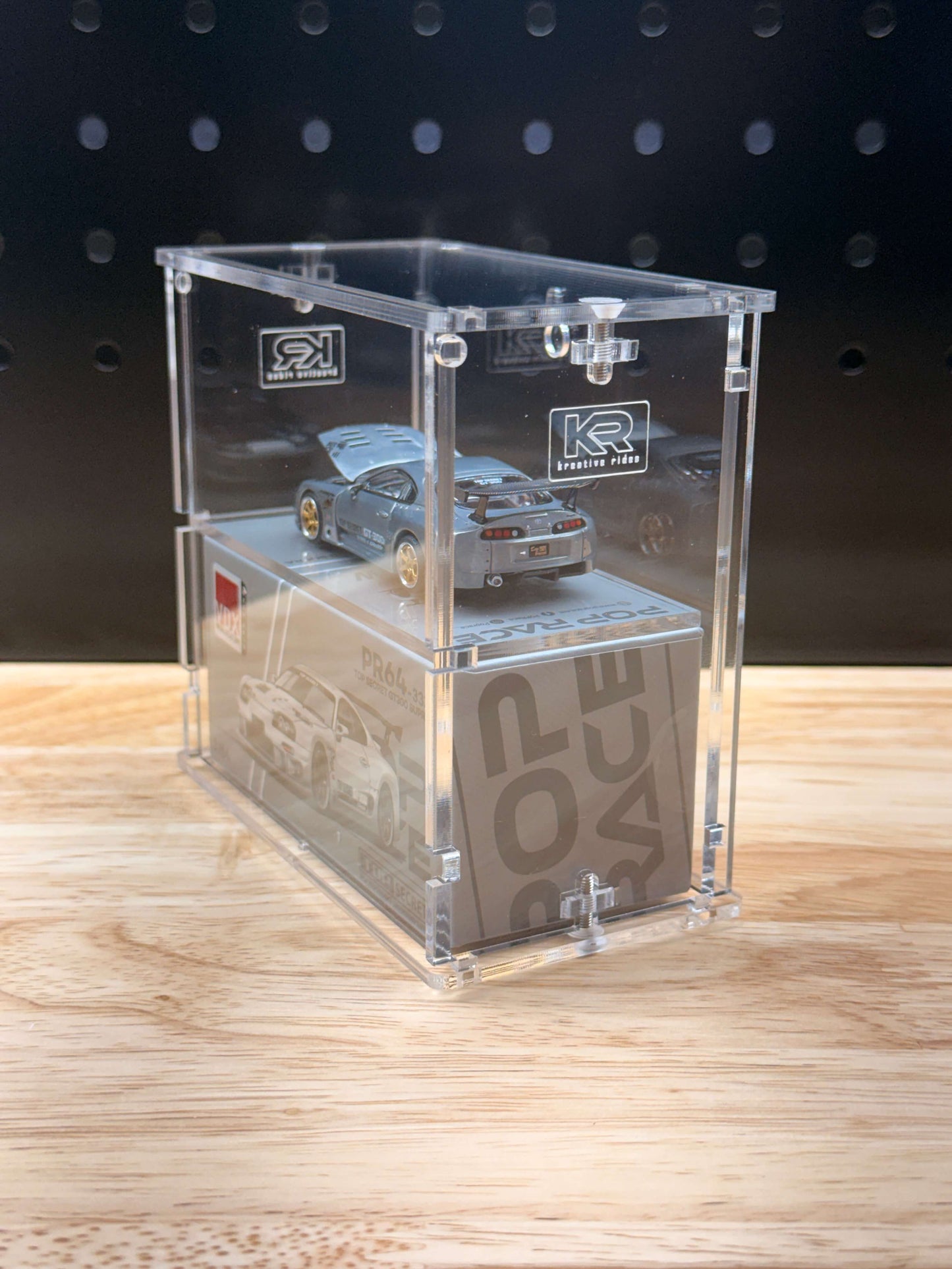 POP RACE - 2-Tier Acrylic Display Case
