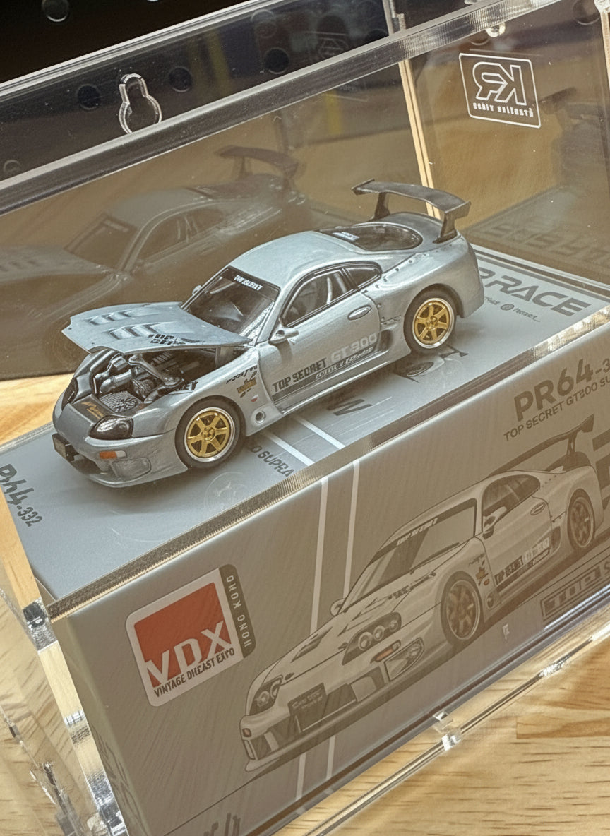 POP RACE - 2-Tier Acrylic Display Case