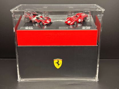 Premium acrylic display case for Hot Wheels x Ferrari Heritage Set