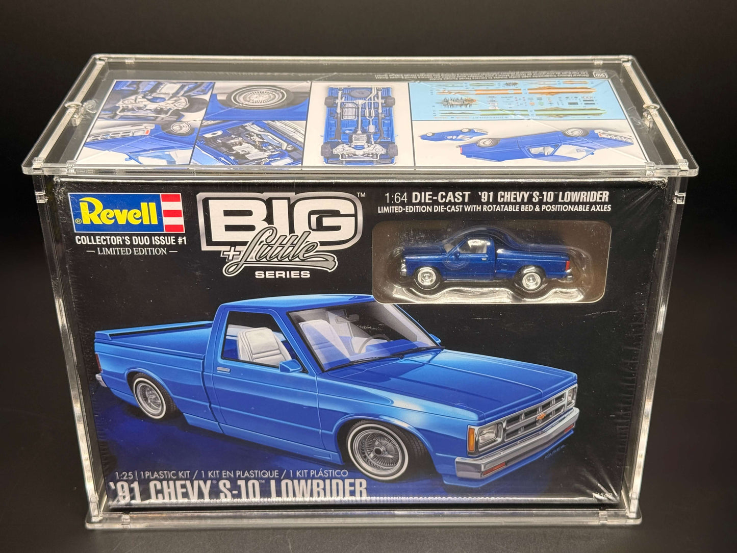 Revell BIG+Little Series 91' CHEVY S-10 LOWRIDER 1:25 Model Kit Acrylic Display Case