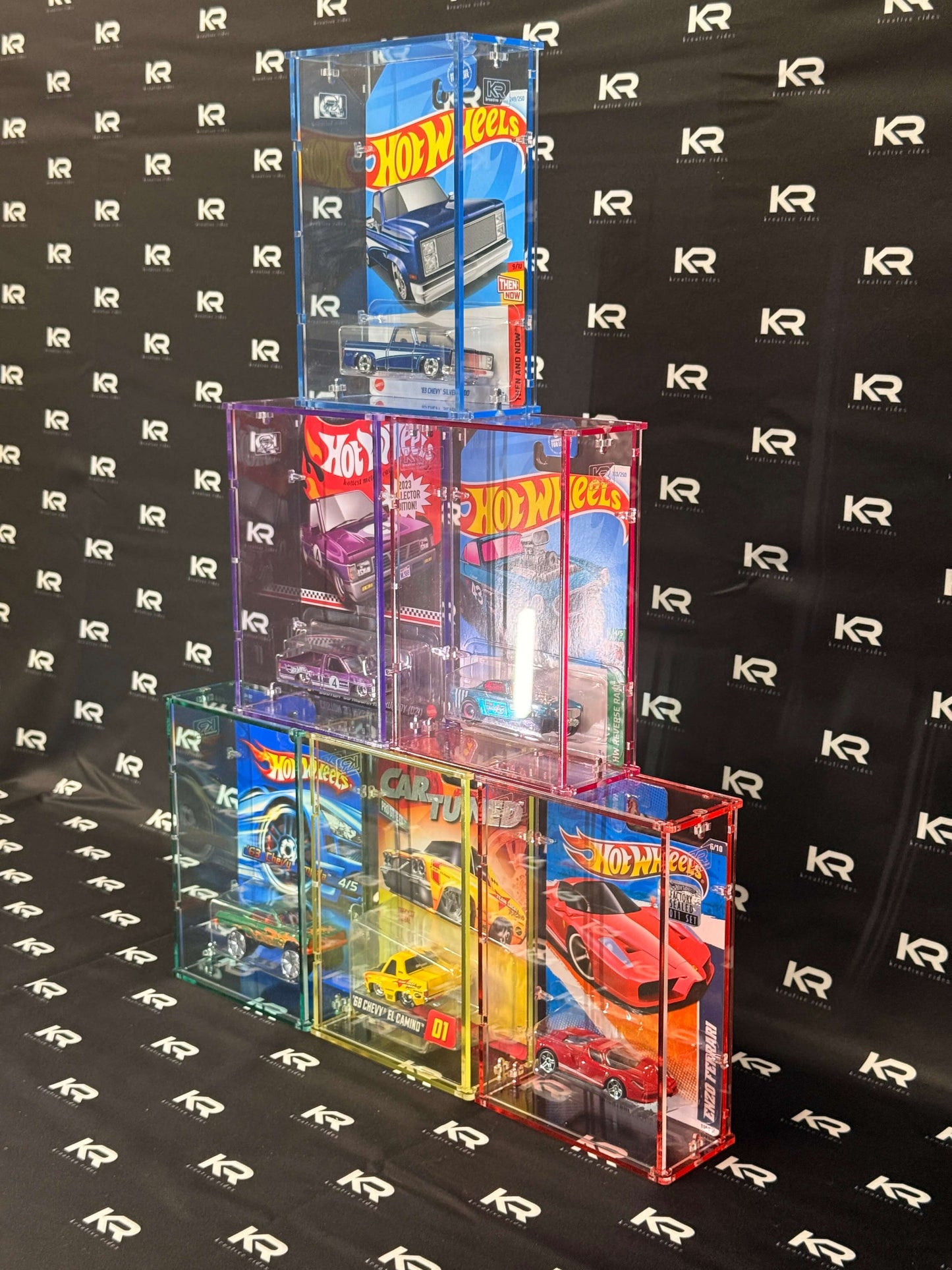 Edge Glow Acrylic Display | Hot Wheels RLC Mainline Matchbox Car Tuned