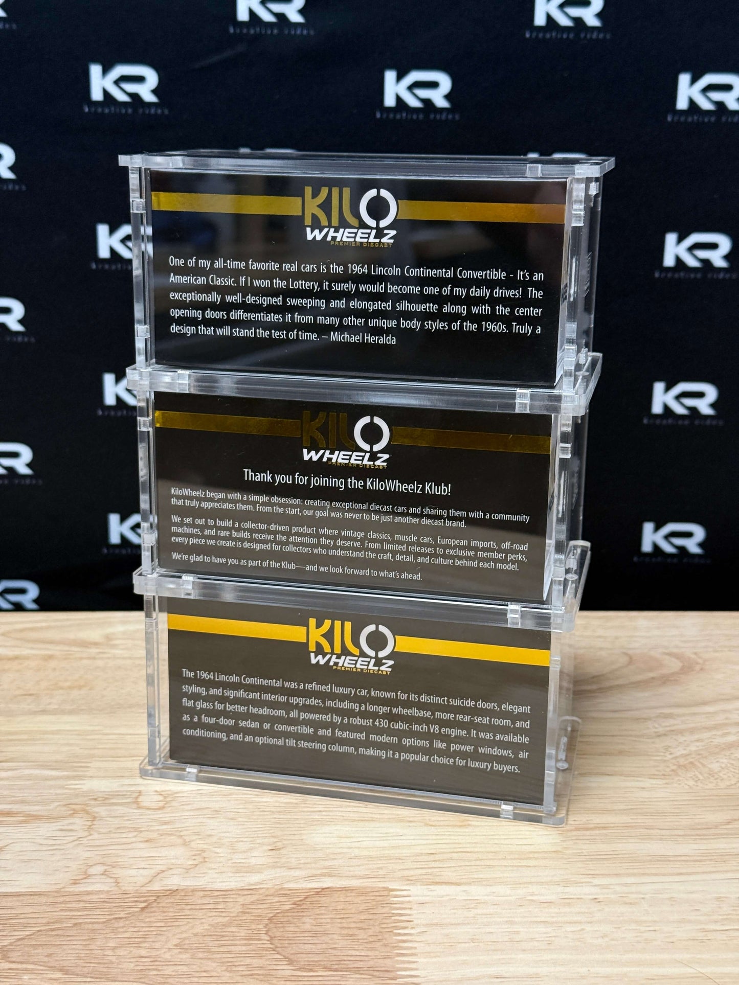 KILO WHEELZ Acrylic Display Case