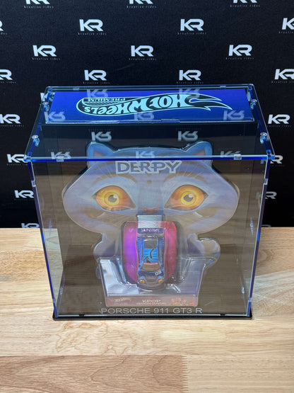 Acrylic Display Case for Hot Wheels Derpy Porsche 911 GT3 R