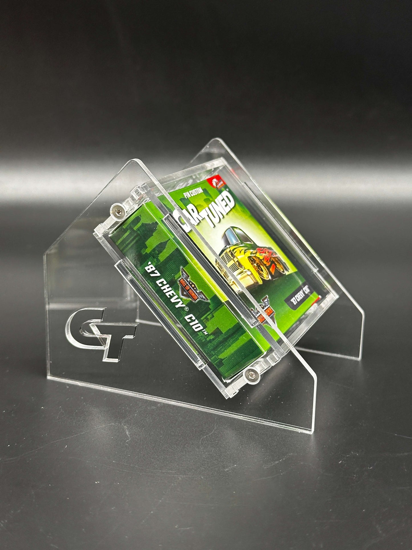 Car Tuned Dinner Custom Pin Acrylic Display