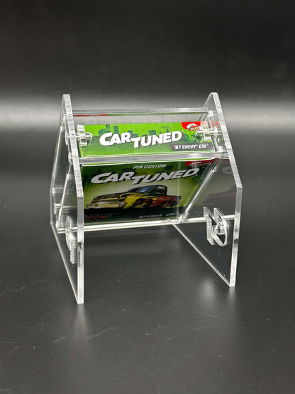 Car Tuned Dinner Custom Pin Acrylic Display