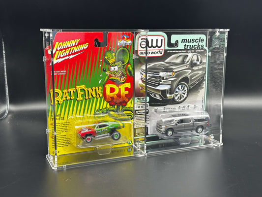 Dual Auto World/Johnny Lightning Acrylic Display