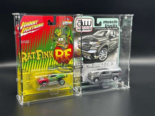 Dual Auto World/Johnny Lightning Acrylic Display