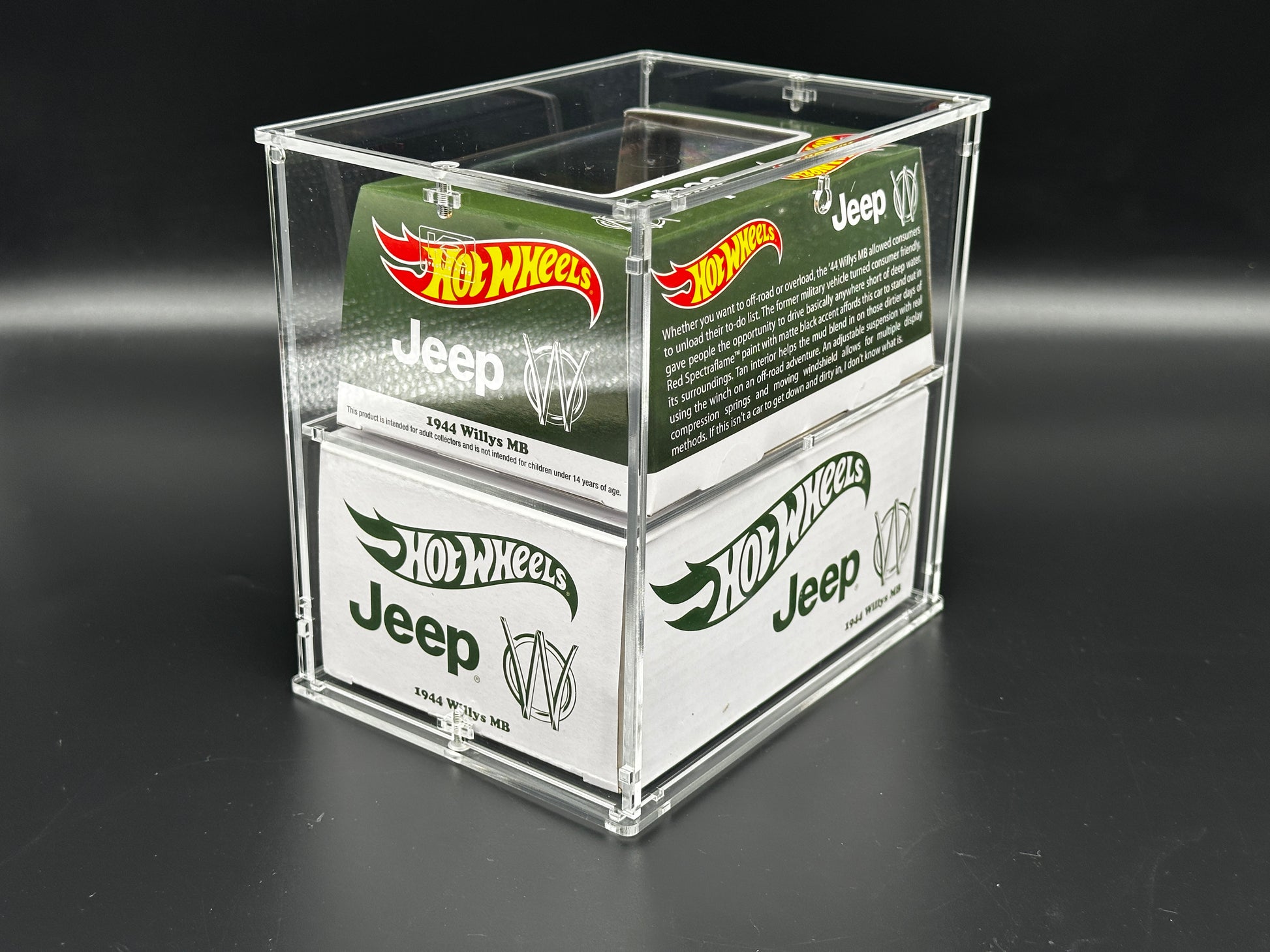 Hot Wheels RLC Big Box 2-Tier Diecast Acrylic Display